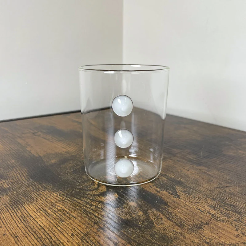 Zafferano Set 6 Bicchieri Melting Pot Borosilicato Bianco e Blu 44 cl
