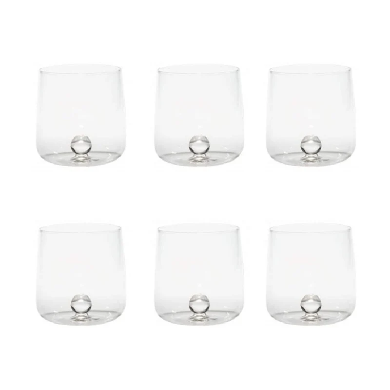 Zafferano Set 6 Bicchieri Tumbler Bilia Trasparenti 44 cl