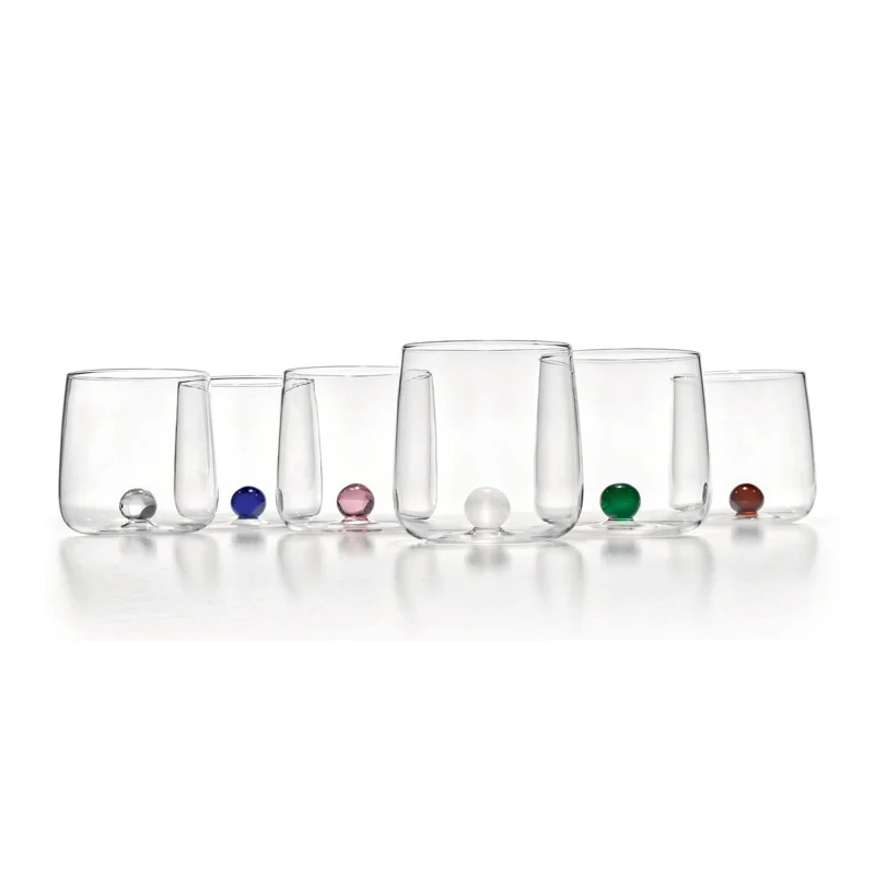 Zafferano Set 6 Bicchieri Tumbler Bilia Trasparenti 44 cl