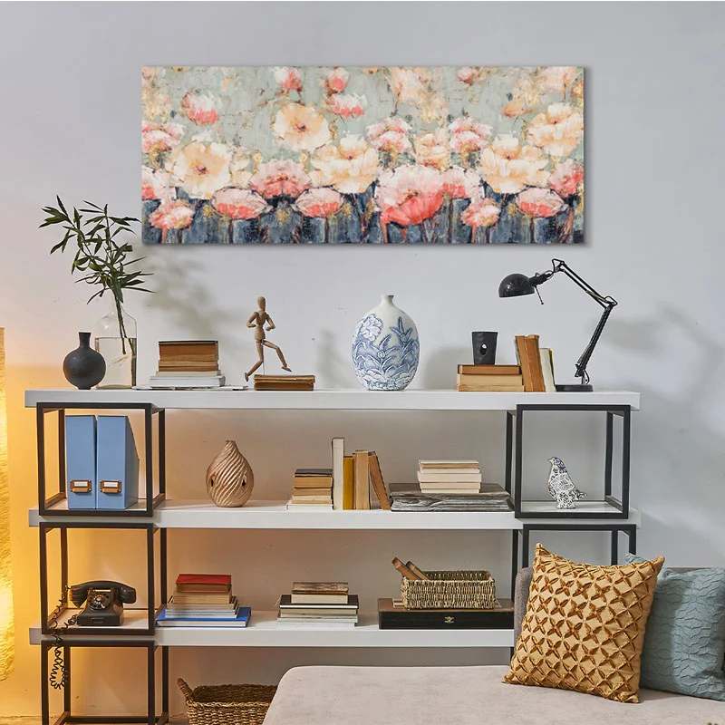 Agave Quadro Rich Flowers Dipinto a Mano 150x60 cm
