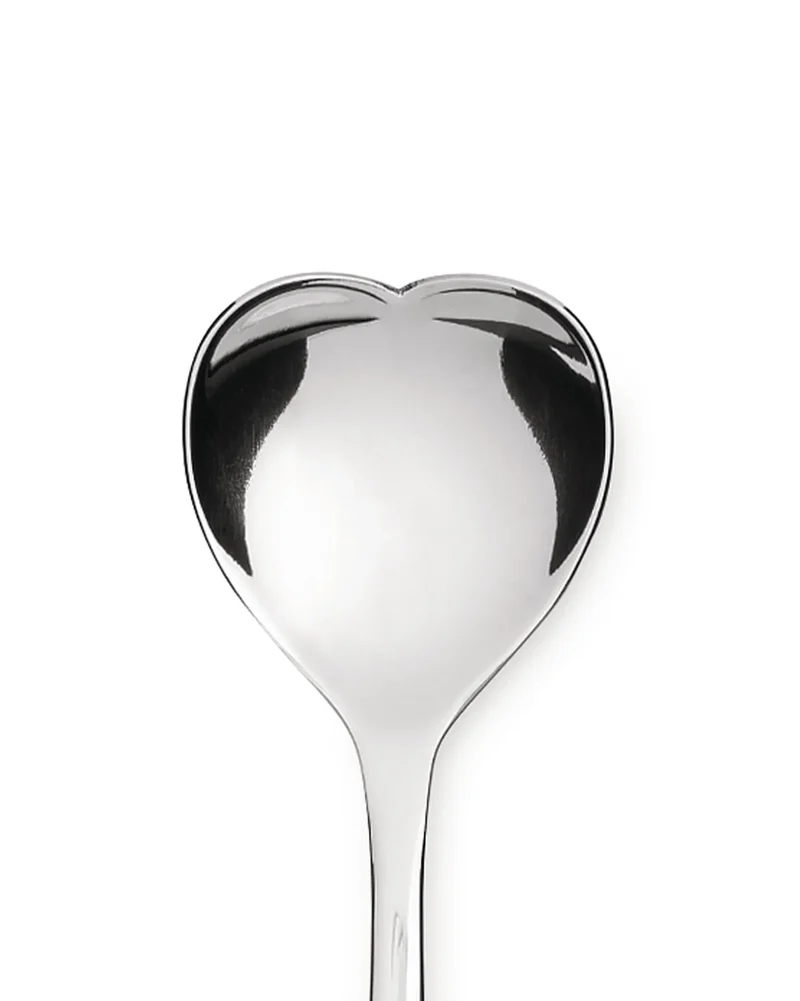 Alessi Set 6 Cucchiaini Gelato Big Love in acciaio inox