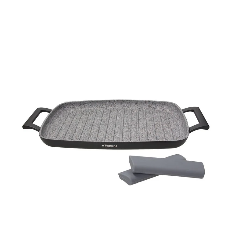 Tognana Grill Rettangolare con manici e Presine 37x28 cm Ambiziosa