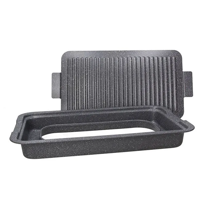 Tognana Barbecue Grill Rettangolare Alluminio Grigio No Fumo