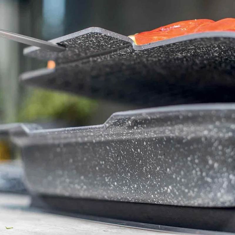 Tognana Barbecue Grill Rettangolare Alluminio Grigio No Fumo