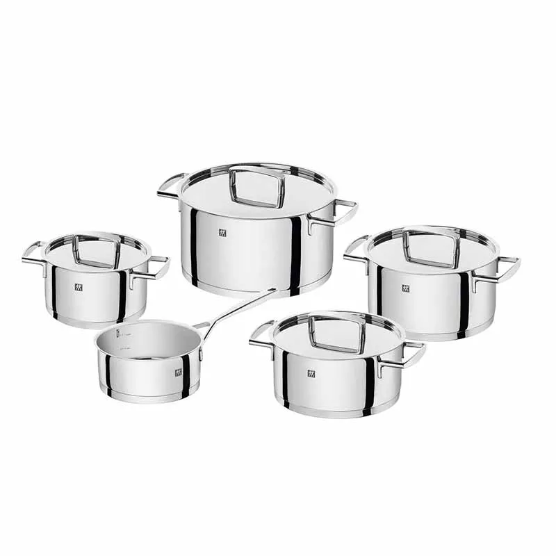 Zwilling Batteria di Pentole 9 pz Passion Acciaio Inox