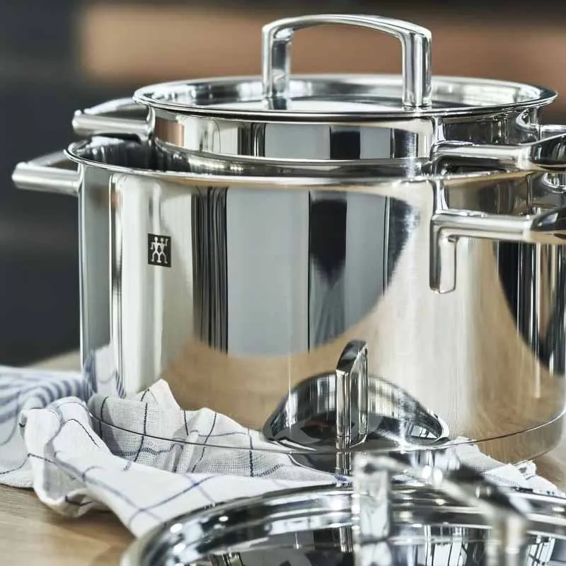 Zwilling Batteria di Pentole 9 pz Passion Acciaio Inox
