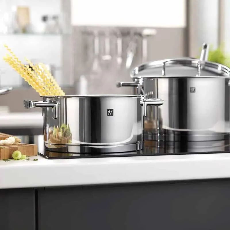 Zwilling Batteria di Pentole 9 pz Passion Acciaio Inox