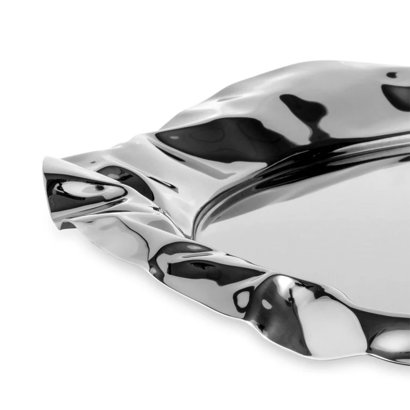 Alessi Vassoio Rotondo Foix Acciaio D44 cm