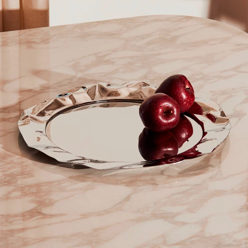 Alessi Vassoio Rotondo Foix Acciaio D44 cm
