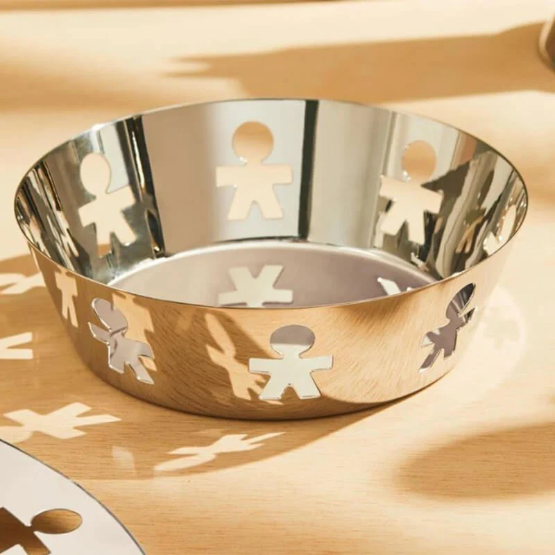Alessi Cestino Girotondo Acciaio Inox D18 cm