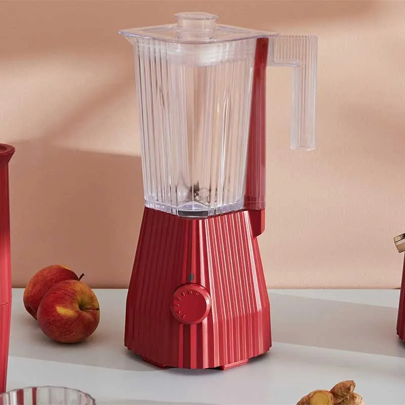 Alessi Frullatore Elettrico Plissé Rosso