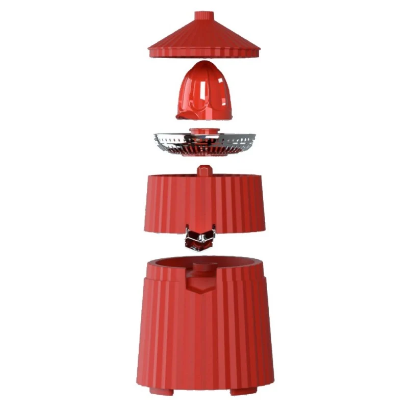 Alessi Spremiagrumi Elettrico Plissé Rosso