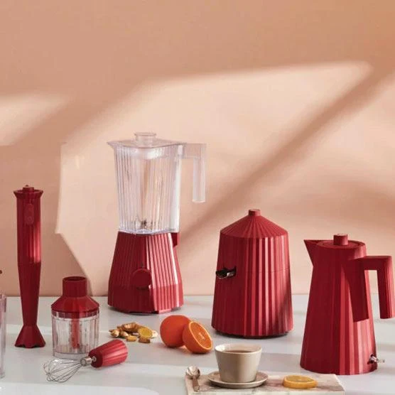 Alessi Spremiagrumi Elettrico Plissé Rosso