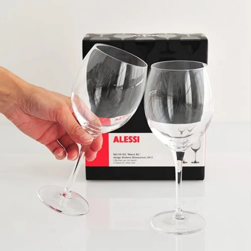 Alessi Set 4 Bicchieri Vino Bianco Mami XL