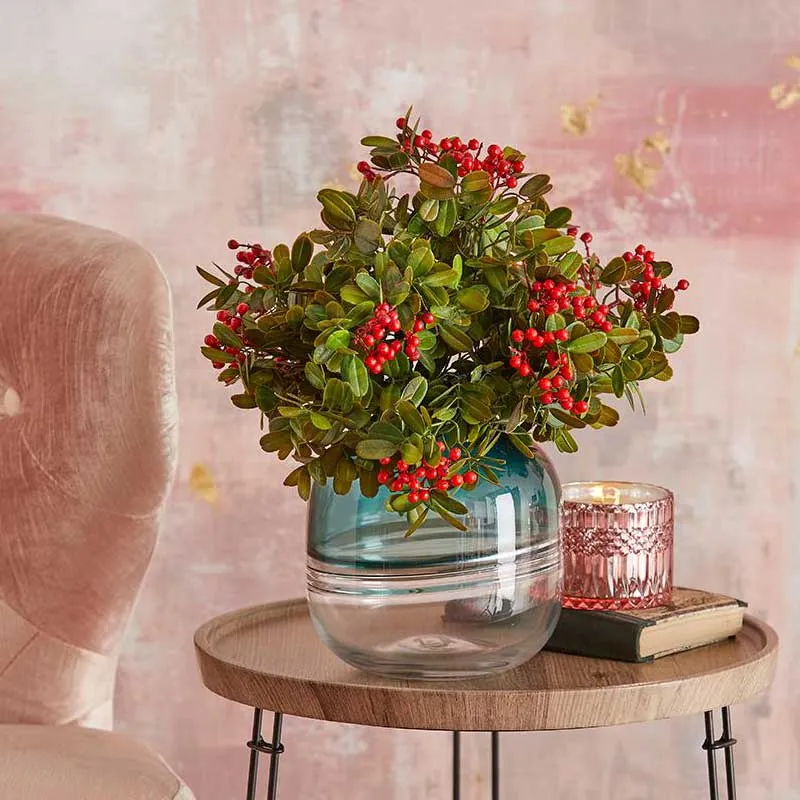 EDG Enzo De Gasperi candela Crystal Rosa in vetro h10,5 cm Rosa Marocchina