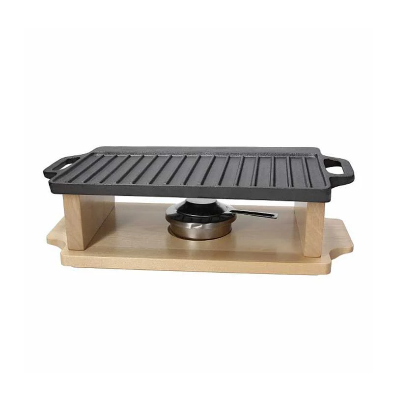Tognana Piastra Grill con Base Legno Fusion Taste 37x23 cm