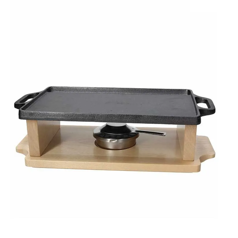 Tognana Piastra Grill con Base Legno Fusion Taste 37x23 cm