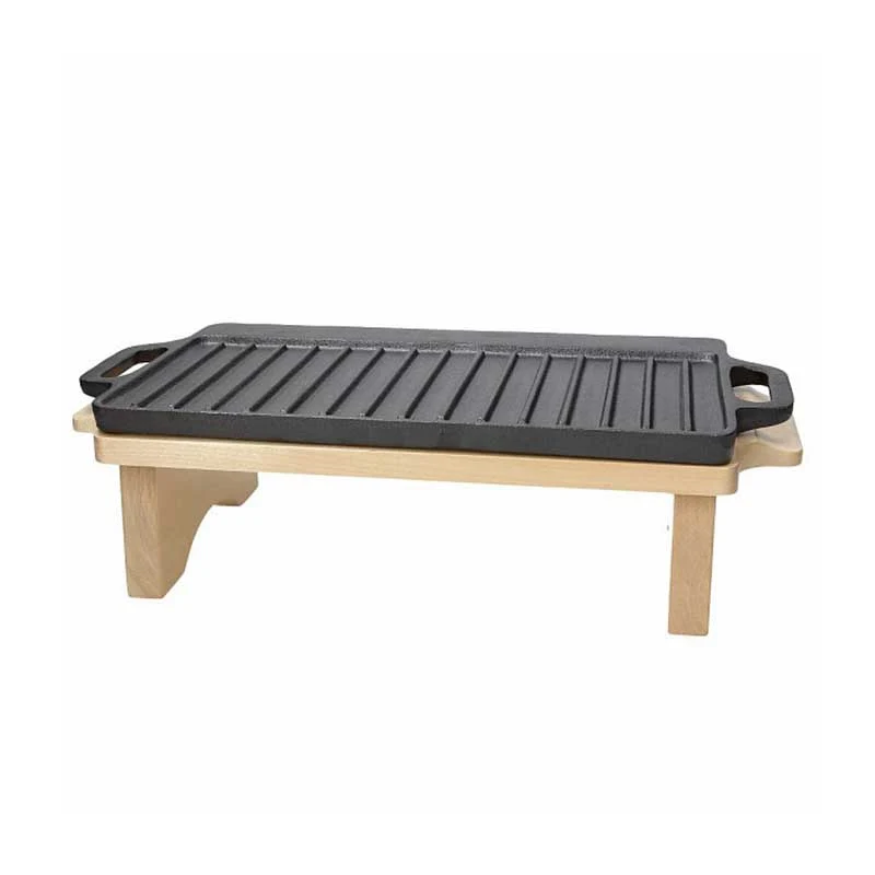 Tognana Piastra Grill con Base Legno Fusion Taste 37x23 cm
