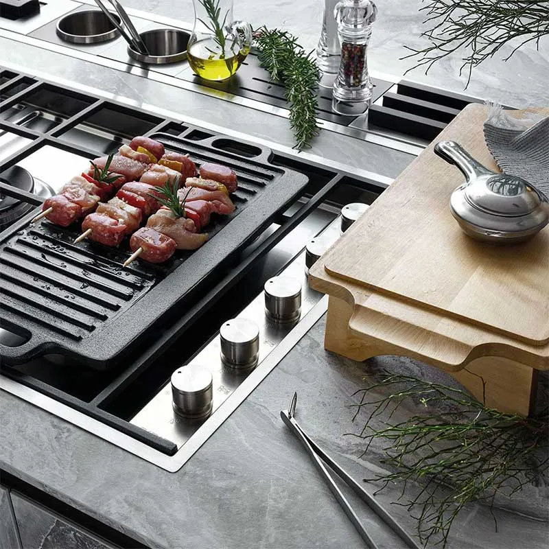 Tognana Piastra Grill con Base Legno Fusion Taste 37x23 cm