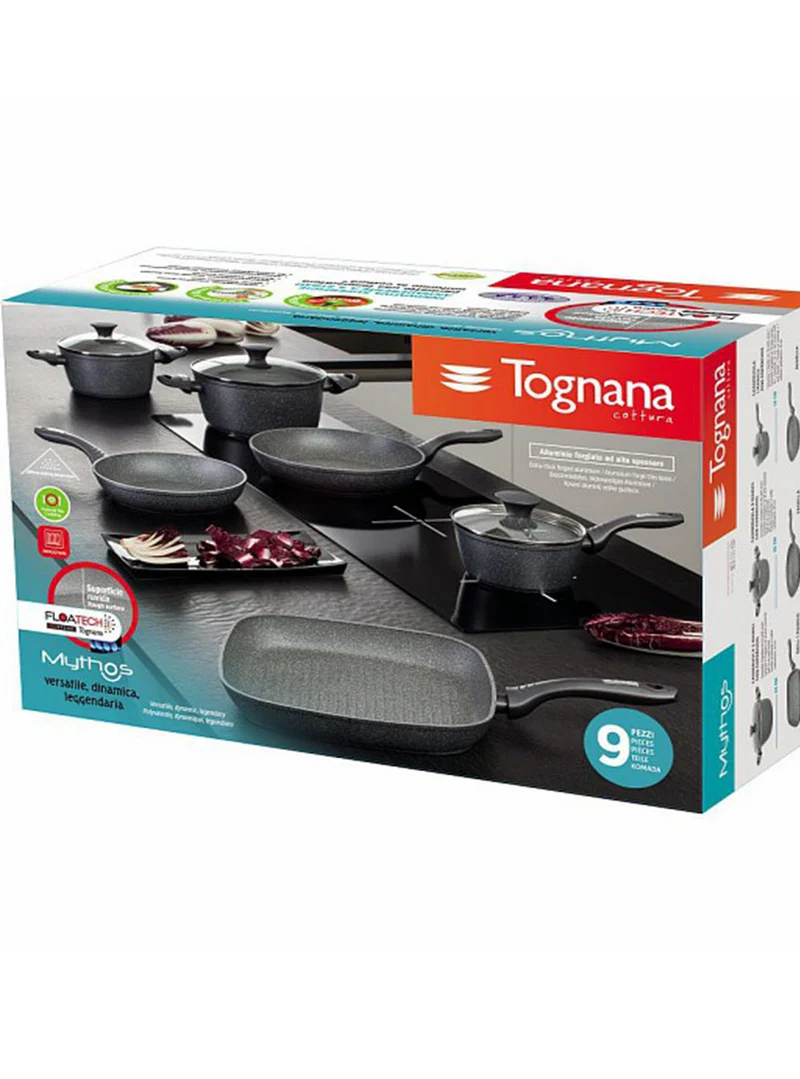 Tognana Batteria di Pentole Mythos 9 pezzi