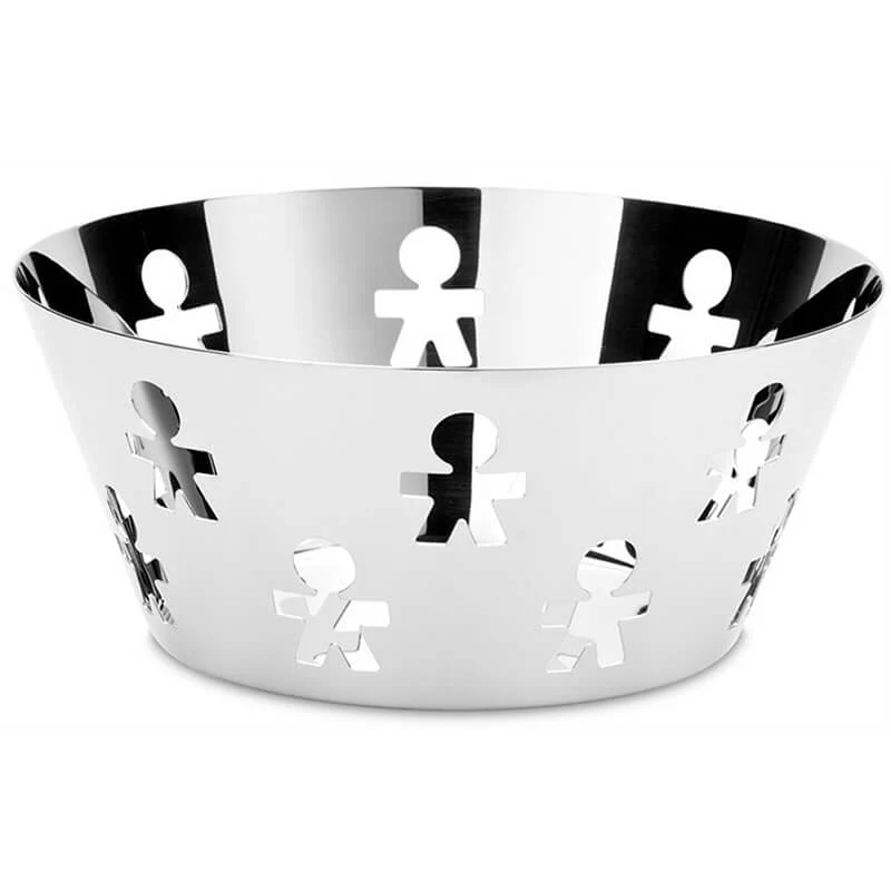 Alessi Cestino Girotondo Acciaio Inox D 20,5 cm