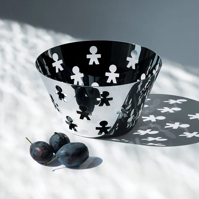 Alessi Cestino Girotondo Acciaio Inox D 20,5 cm
