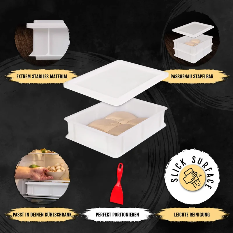 DELICRET elektrischer Pizzaofen 12” mit Pizzaschieber & Pizzateig Starter Kit