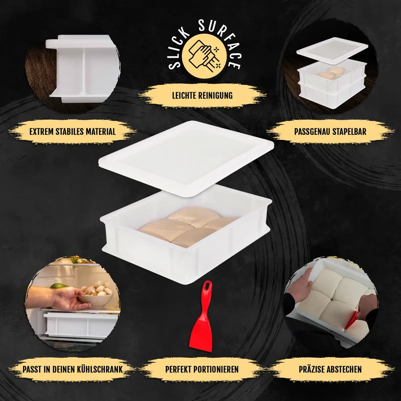 DELICRET elektrischer Pizzaofen 12” mit Pizzaschieber & Pizzateig Deluxe Kit mit San Marzano Tomaten