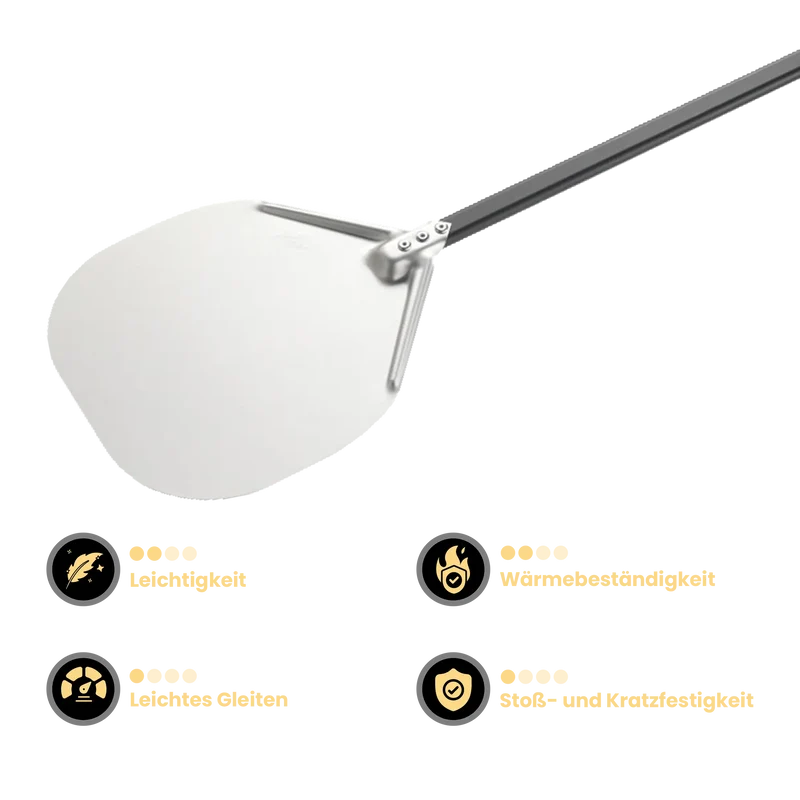 Gi Metal - Pizzaschieber Amica | Ø 32 cm | Stiel 60 cm