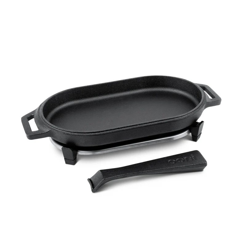 Ooni - Servierpfanne aus Gusseisen glatt mit Griff (Sizzler Pan)