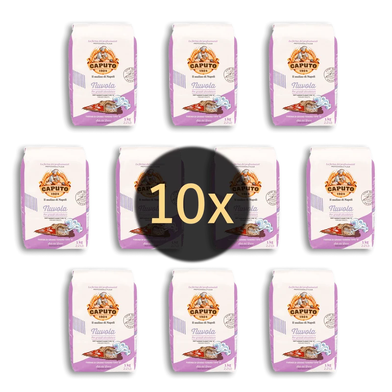 Caputo Nuvola - 10x 1kg - luftiger Pizzateig - Tipo 0