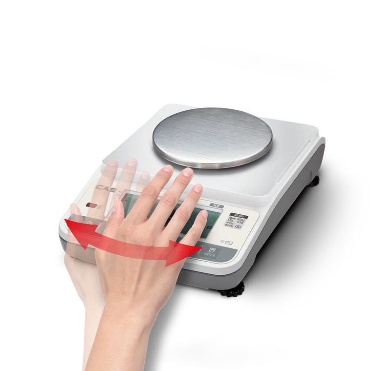 Präzisionswaage, Feinwaage, Goldwaage , Rezepturwaage,. geeichte Ausführung, Serie XE von CAS von 300 g bis 6000 g mit hoher Auflösung