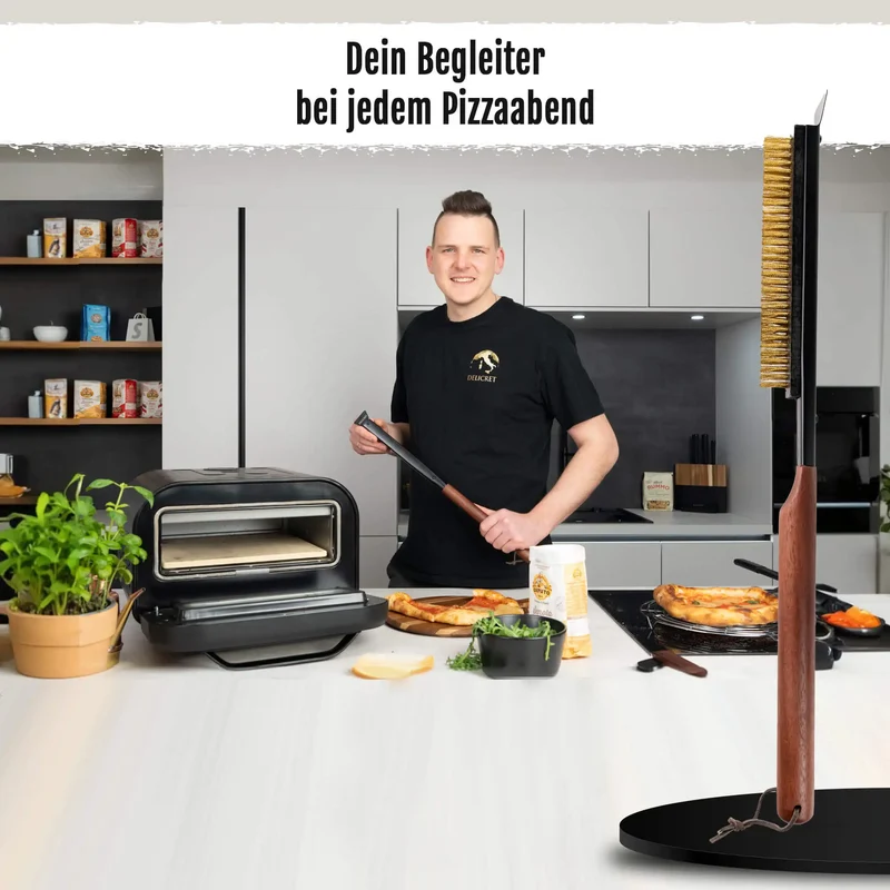 Delicret Black Line Ofenbürste 53 cm – Kompakt & kraftvoll reinigen