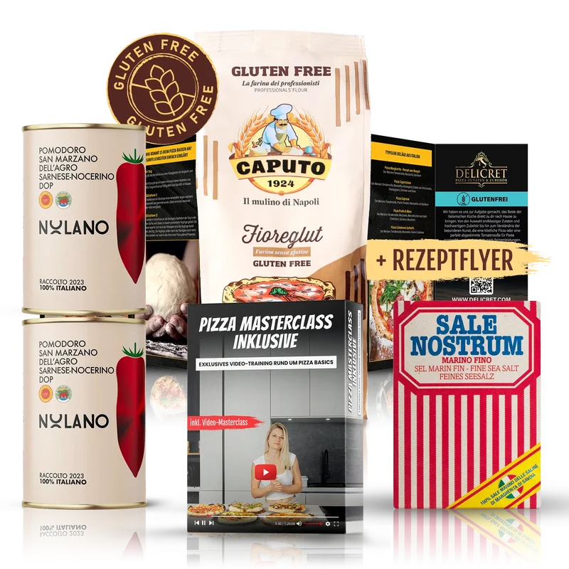 Caputo Fioreglut glutenfreies Mehl Set - Nolano San Marzano Tomaten & Meersalz