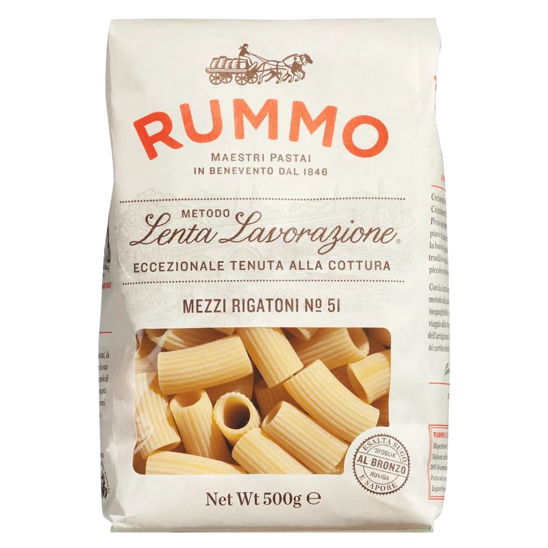 Rummo Mezzi Rigatoni N° 51 - Hartweizennudeln - 500g