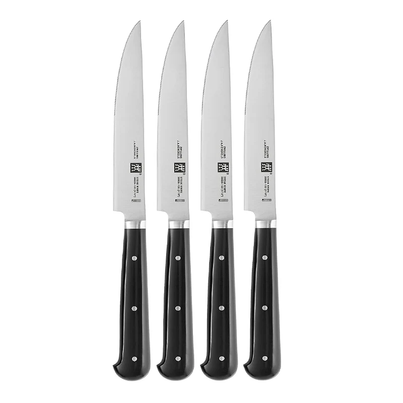 Zwilling Set 4 Coltelli Bistecca Steak Set lama seghettata