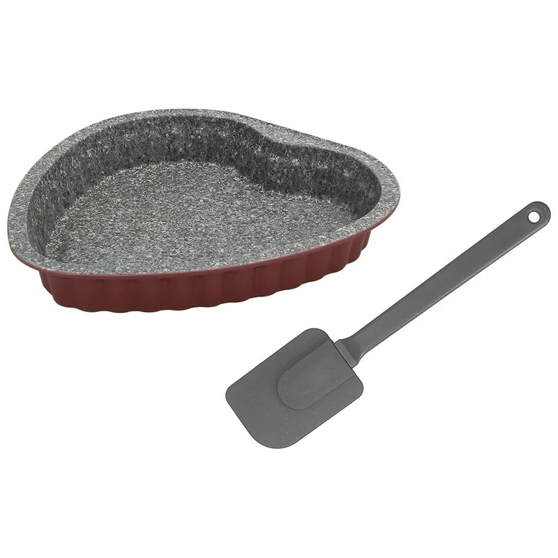 Tognana Set Tortiera a Cuore 24 Cm + Spatola