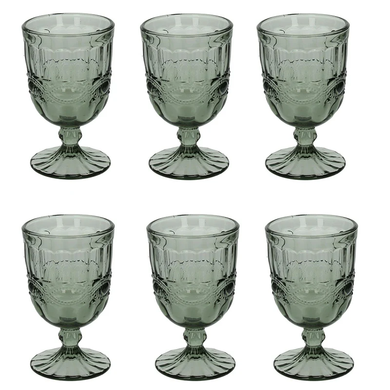 Tognana set 6 calici Solange Grigio 280cc