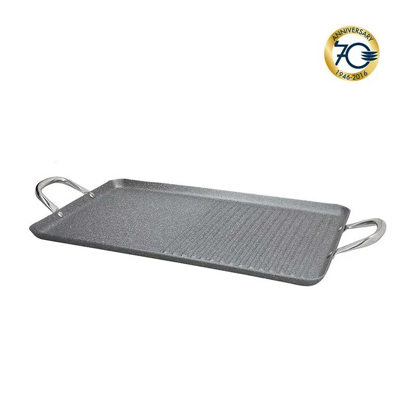 Tognana Grill doppia con 2 manici 48x30 cm Mythos