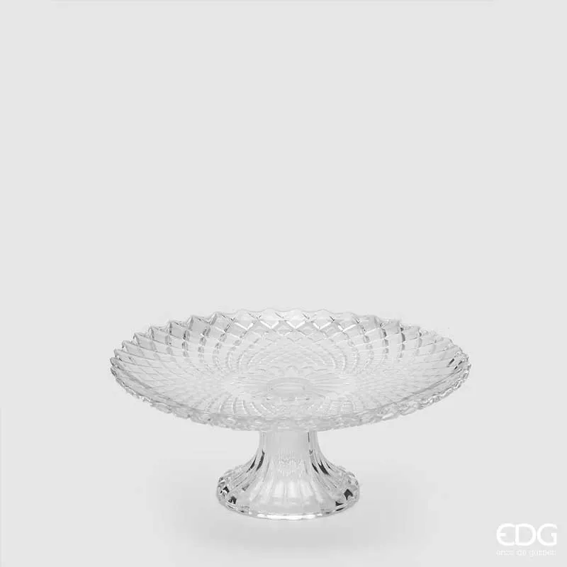 EDG Enzo De Gasperi Alzata con Rombi in vetro H7 D20 cm