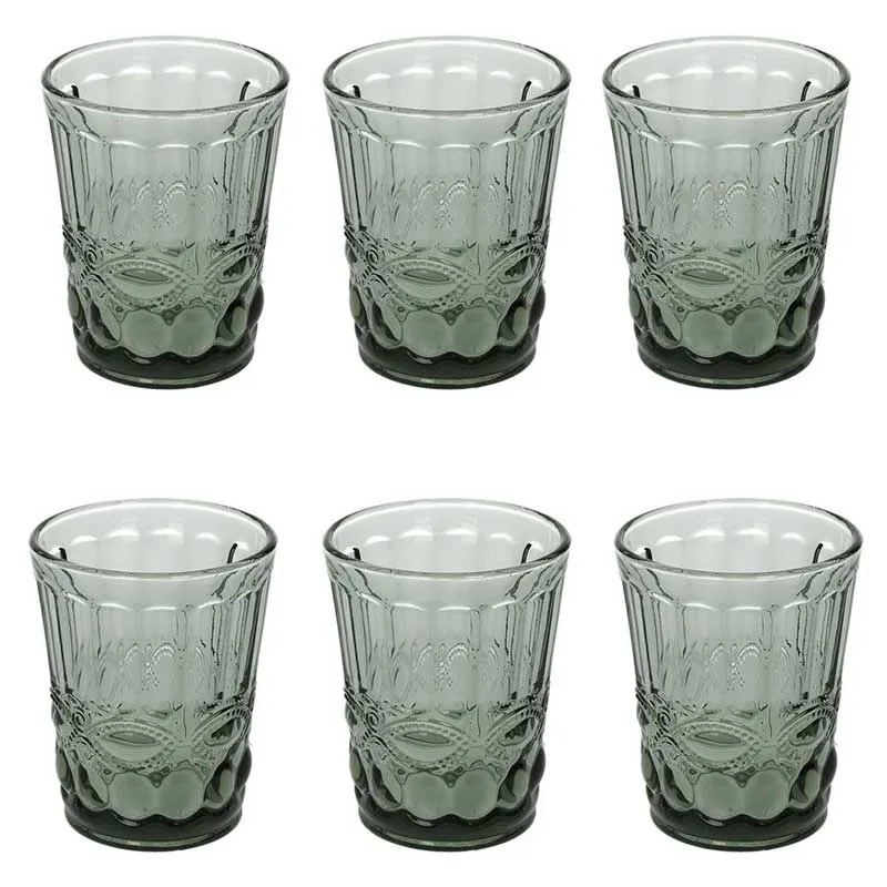 Tognana set 6 Bicchieri Solange Grigio 230cc