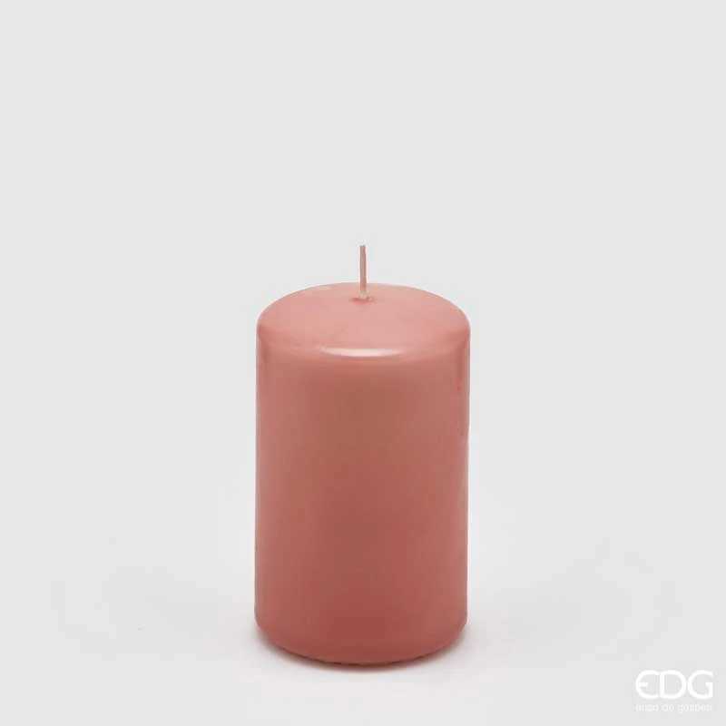 EDG Enzo De Gasperi candela classica moccolo H10 cm Rosa Antico