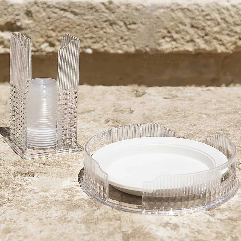 Baci Milano Portapiatti Trasparente Chic & Zen d 24,5 cm