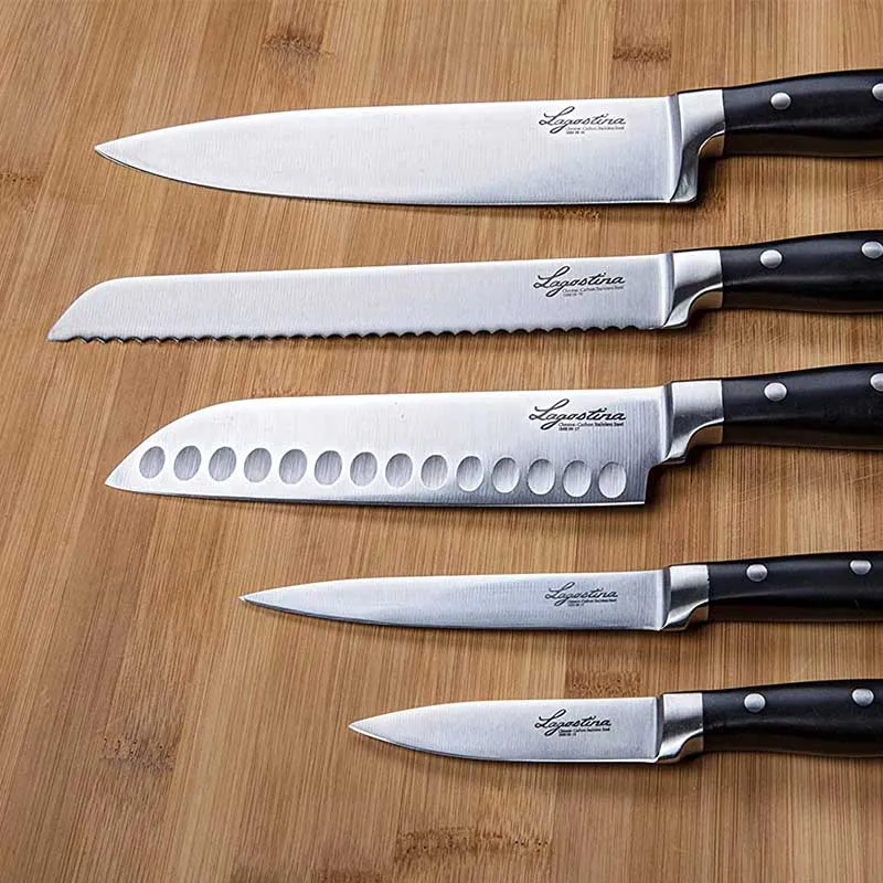 Lagostina Coltello pane lama acciaio inox 20 cm Forgiato