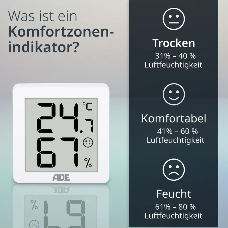 Digitales Thermo-/Hygrometer im 3er-Set