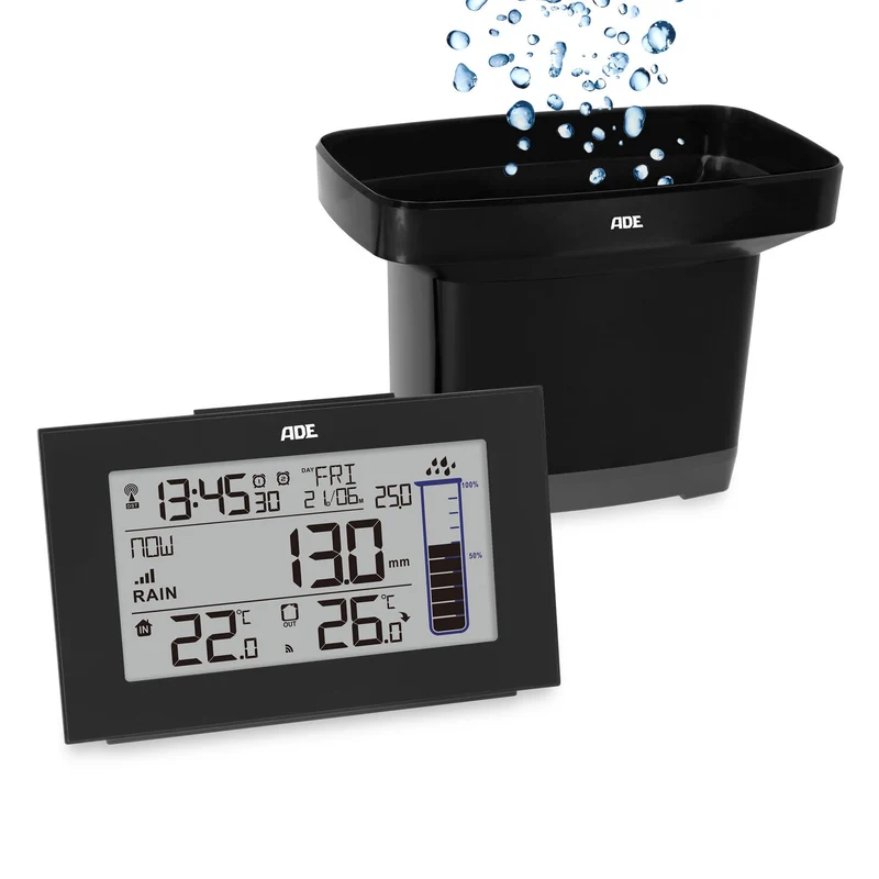 Digitale Wetterstation mit Regenmesser