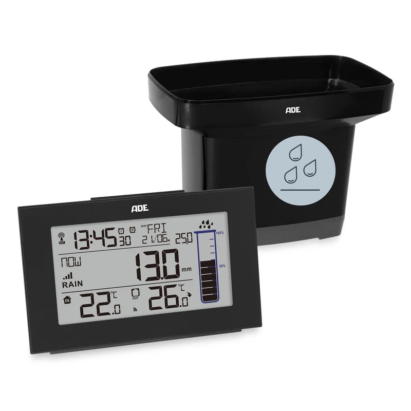 Digitale Wetterstation mit Regenmesser