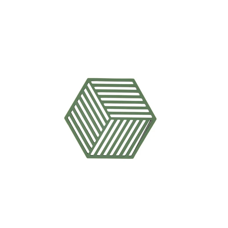 Zone Denmark Untersetzer Hexagon 16 x 14 x 0,9 cm Grass Silikon