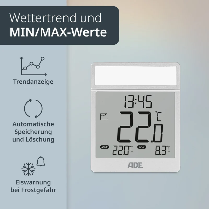 Digitales Fensterthermometer
