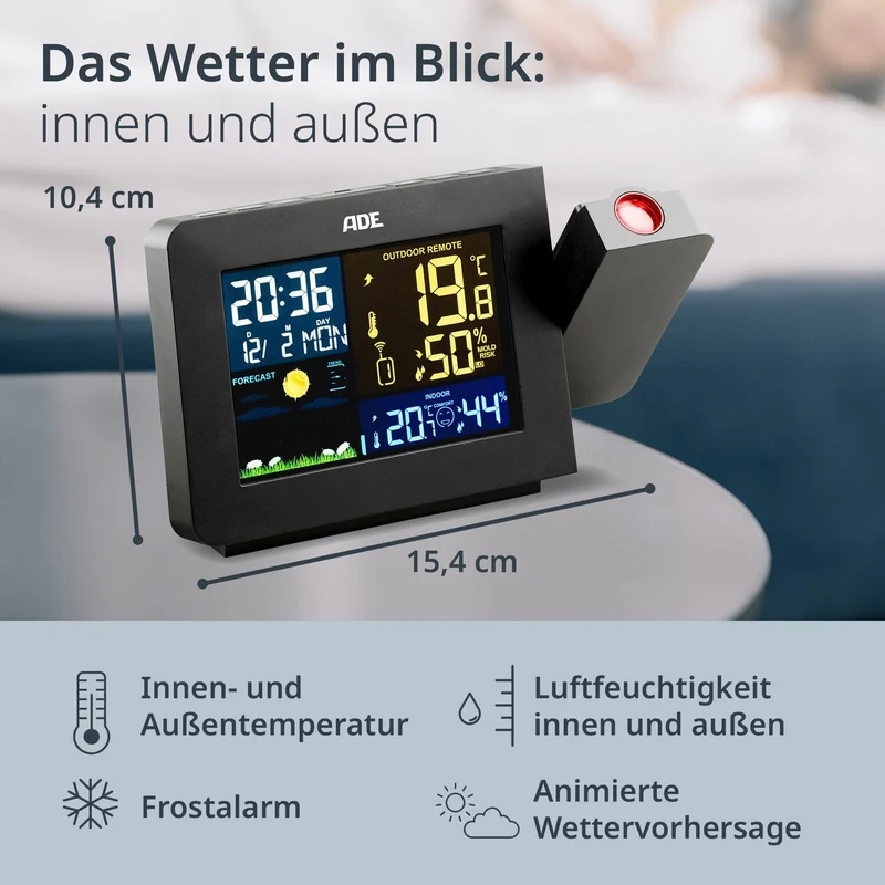 Digitale Wetterstation mit Projektion